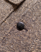 Shawl Collar Overcoat - Irish Stout Twill Tweed