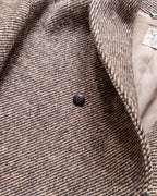 Shawl Collar Overcoat - Irish Stout Twill Tweed