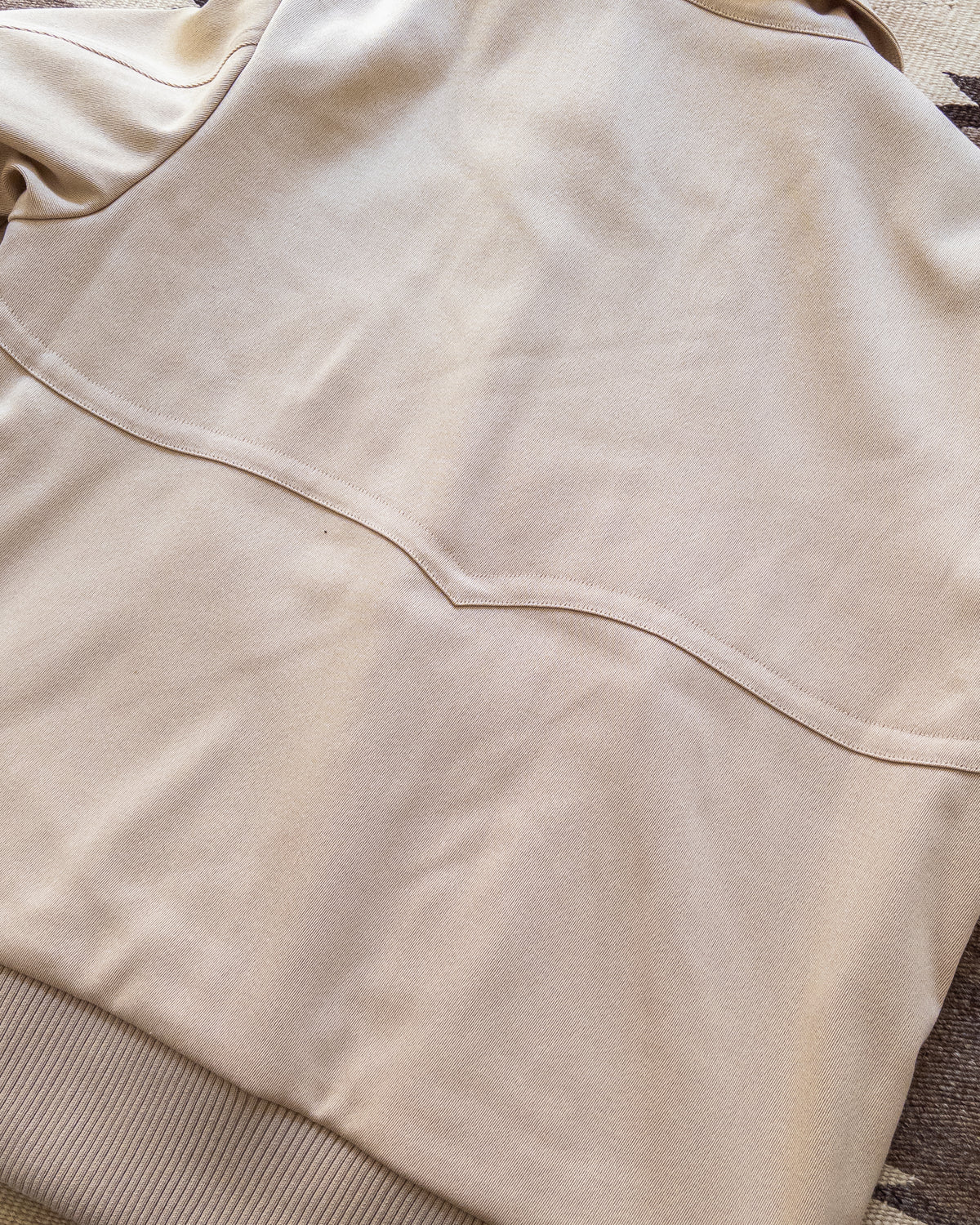 Wool Whipcord Magnolia Jacket - Cream on Tan