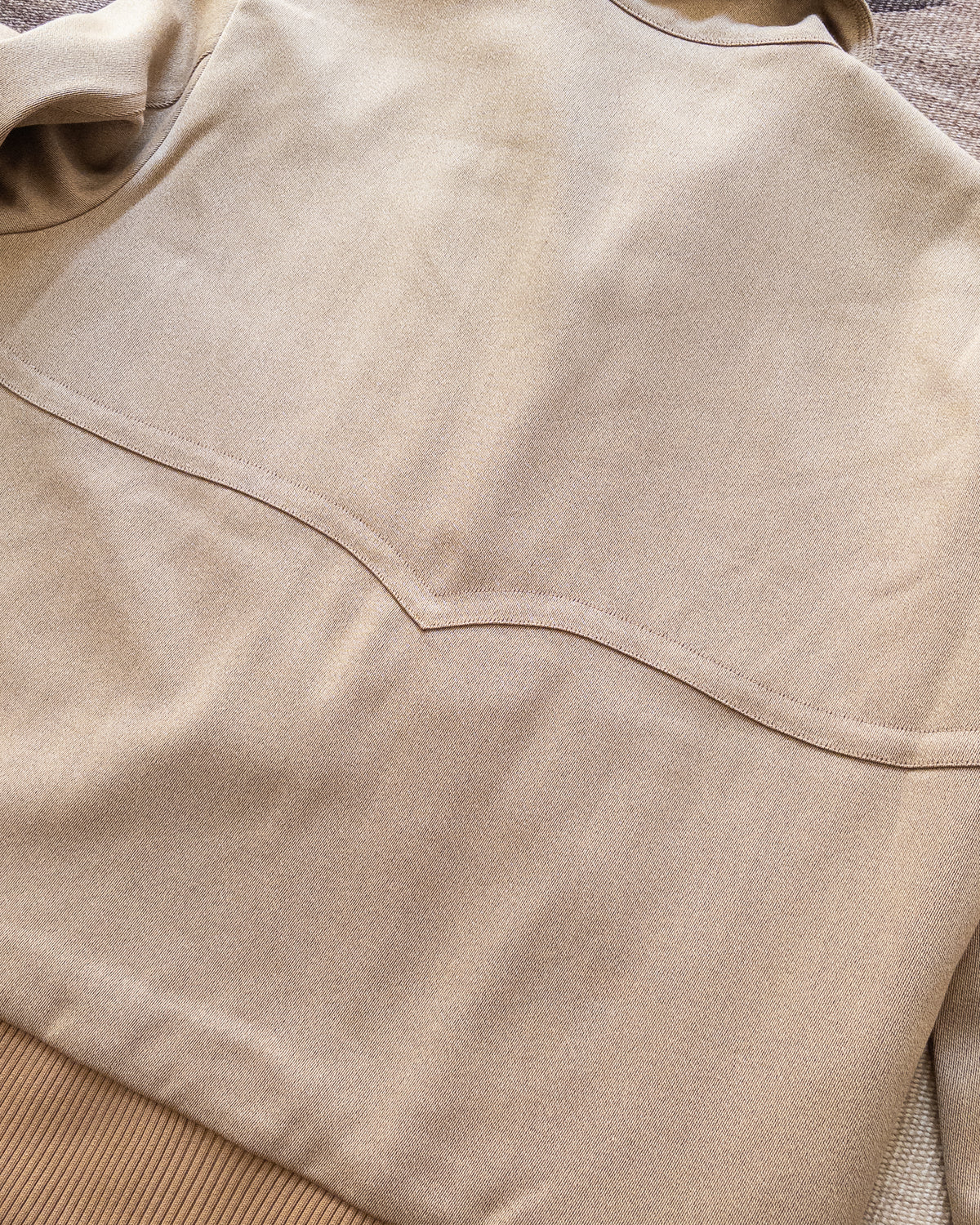 Wool Whipcord Magnolia Jacket - Tan on Tan