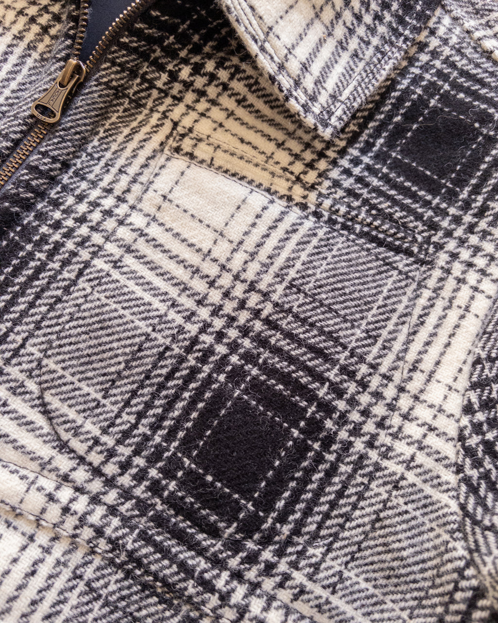 Donegal Shadow Plaid Tweed Magnolia Jacket - Black/Cream