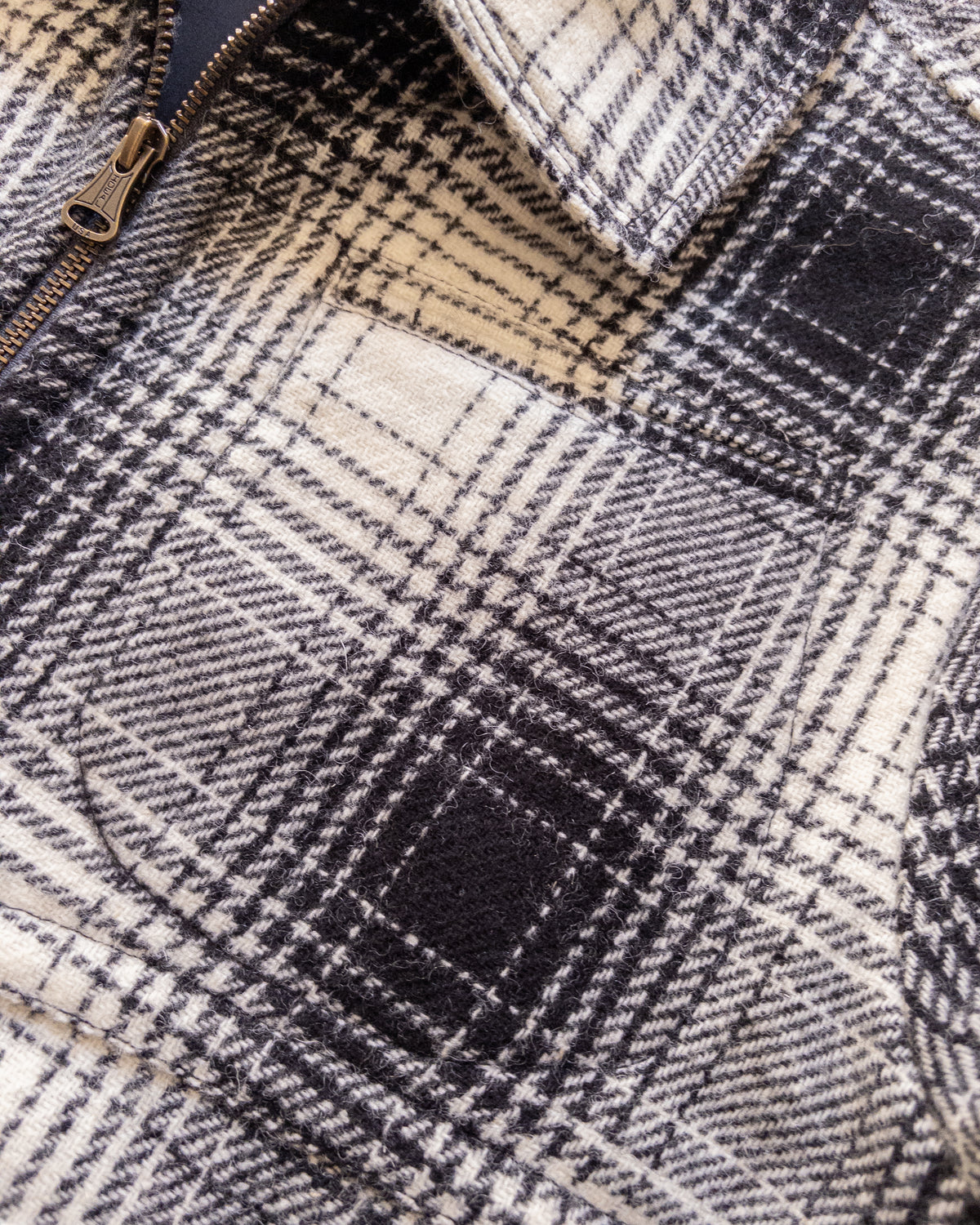 Donegal Shadow Plaid Tweed Magnolia Jacket - Black/Cream