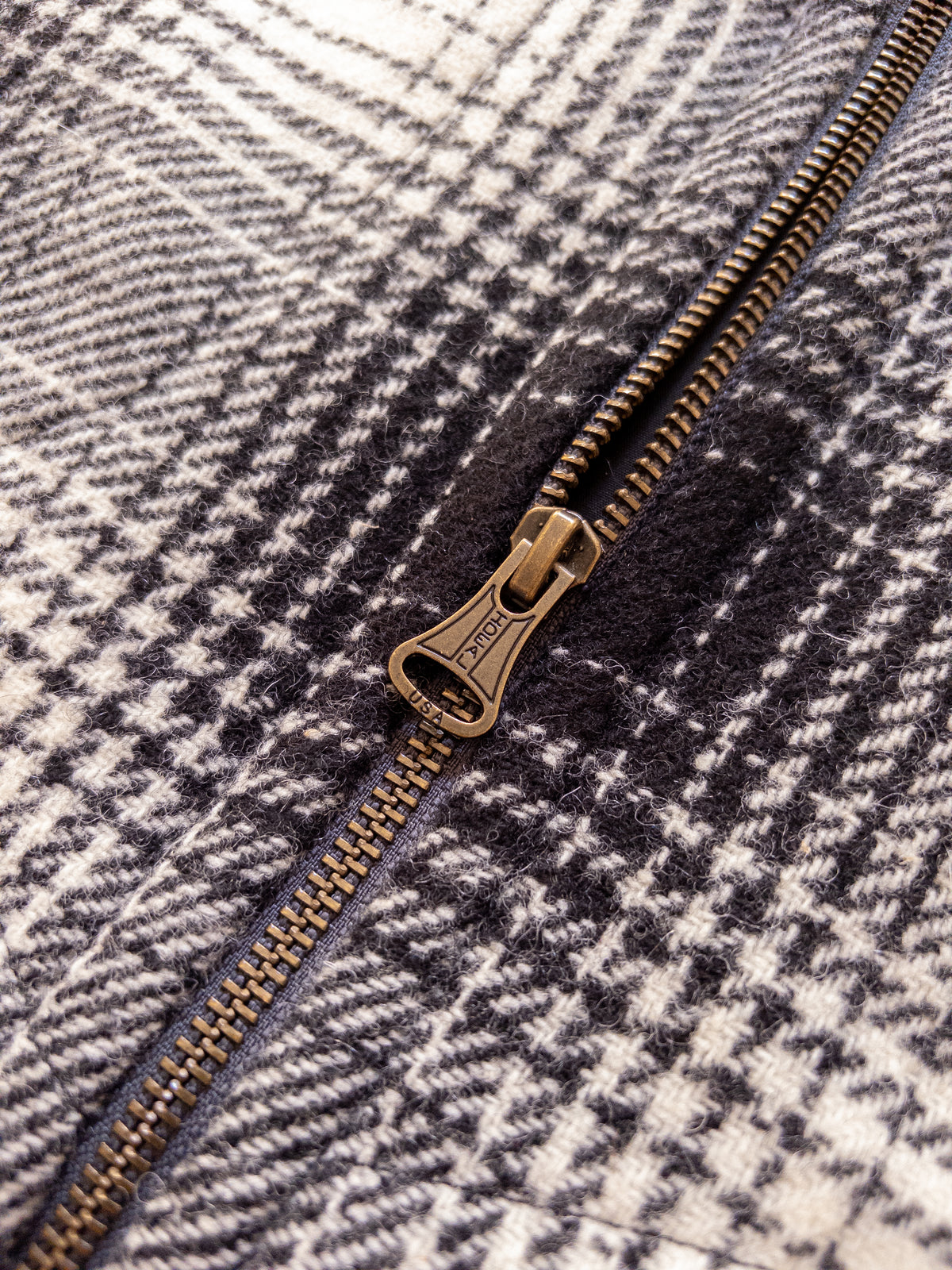 Donegal Shadow Plaid Tweed Magnolia Jacket - Black/Cream