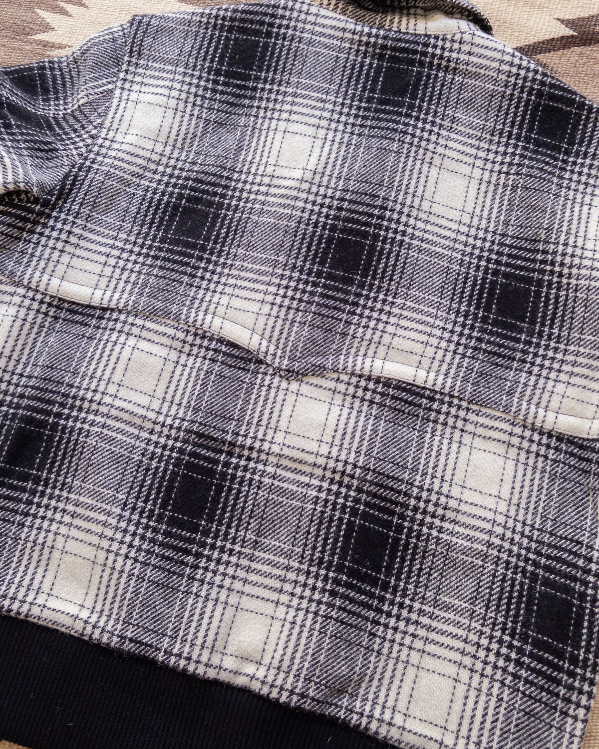 Donegal Shadow Plaid Tweed Magnolia Jacket - Black/Cream