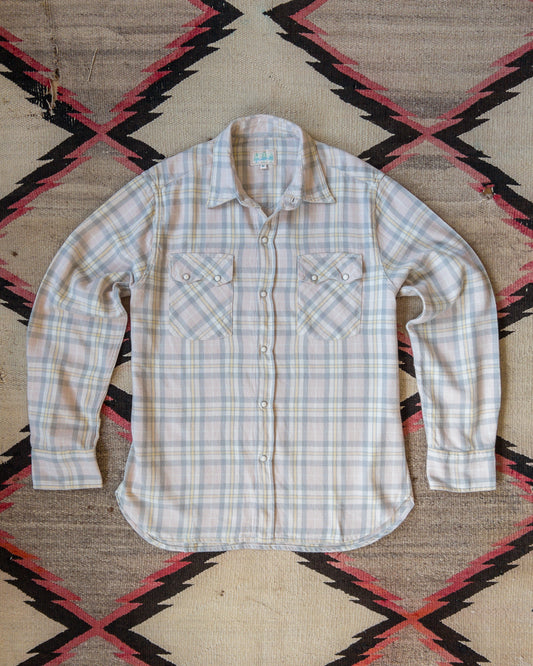 Washed Flannel Pearlsnap Shirt - Abiquiu Sunset