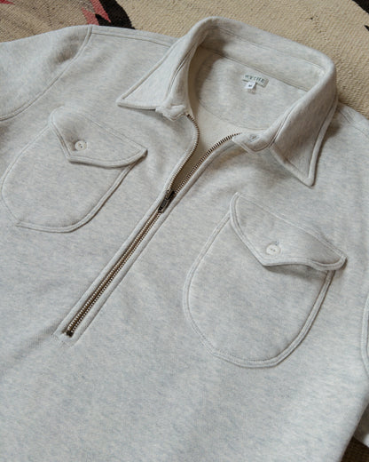 Half-Zip Sweatshirt - Heather Grey