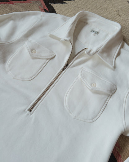 Half-Zip Sweatshirt - Natural