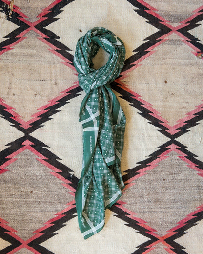 Shaker Dot Bandana Scarf - Evergreen