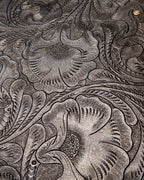 Black Western Tooled Leather Bag