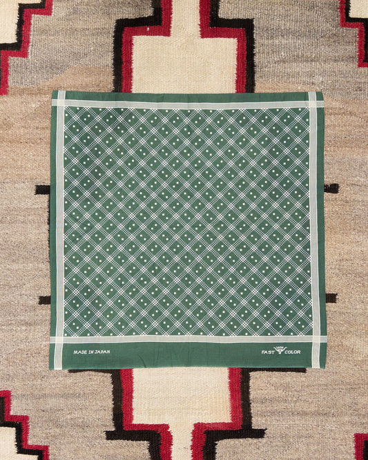 Shaker Dot Bandana - Evergreen