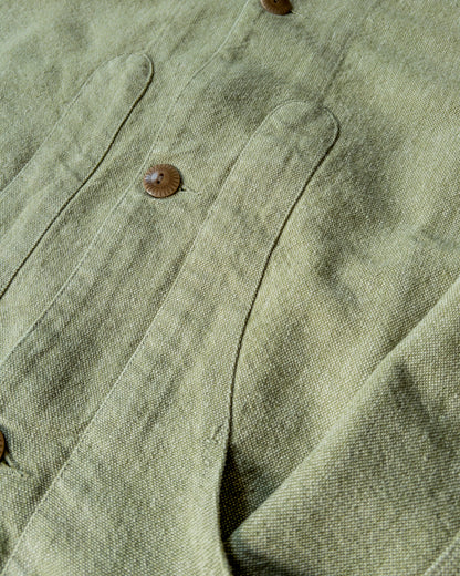 Rustic Plainweave Hunting Jacket - Olive