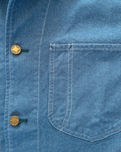 Heavyweight Pinpoint Canvas Barn Jacket - Blue