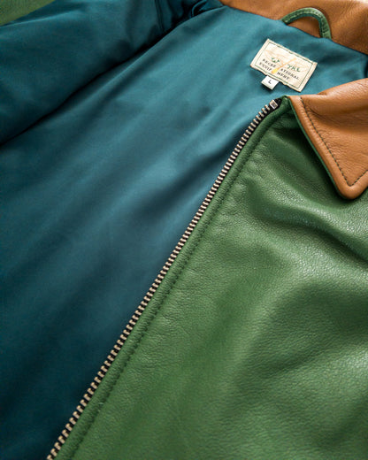 Mustang Fringe Leather Jacket - Green