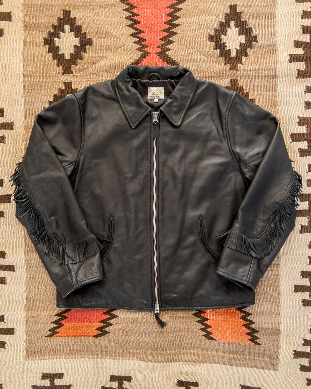 Mustang Fringe Leather Jacket - Black – Wythe