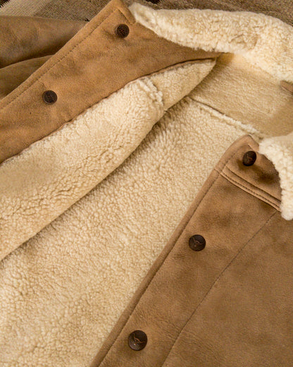 Suede Shearling Ranch Jacket - Oak