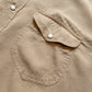 Tencel Gabardine Pearlsnap Shirt - Camp Khaki
