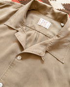 Tencel Gabardine Patio Shirt - Camp Khaki