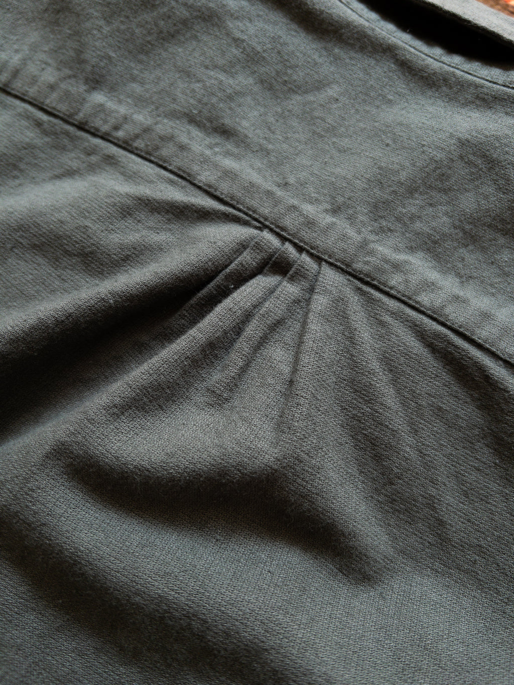 Aertex Half-Zip Shirt - Faded Black