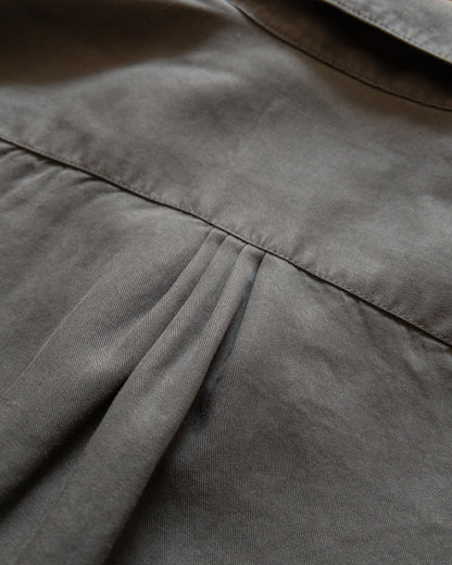 Tencel Gabardine Pearlsnap Shirt - Faded Black