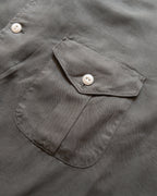 Tencel Gabardine Patio Shirt - Faded Black