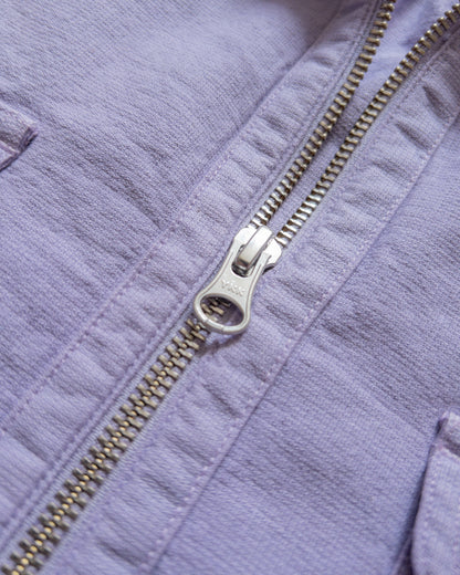 Aertex Half-Zip Shirt - Hazy Purple