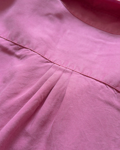 Tencel Gabardine Pearlsnap Shirt - Flamingo
