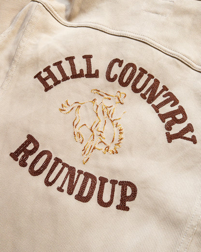 Embroidered Bedford Cord Ranch Jacket - Off White