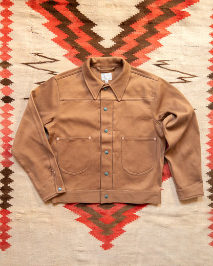 Embroidered Bedford Cord Ranch Jacket - Bay Brown