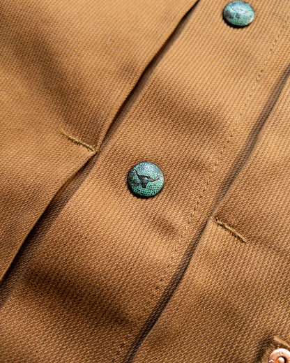 Embroidered Bedford Cord Ranch Jacket - Bay Brown