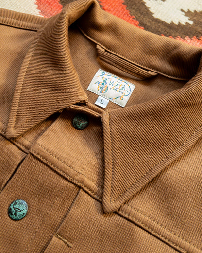 Embroidered Bedford Cord Ranch Jacket - Bay Brown