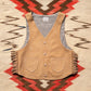 Leather Fringe Vest - Honey