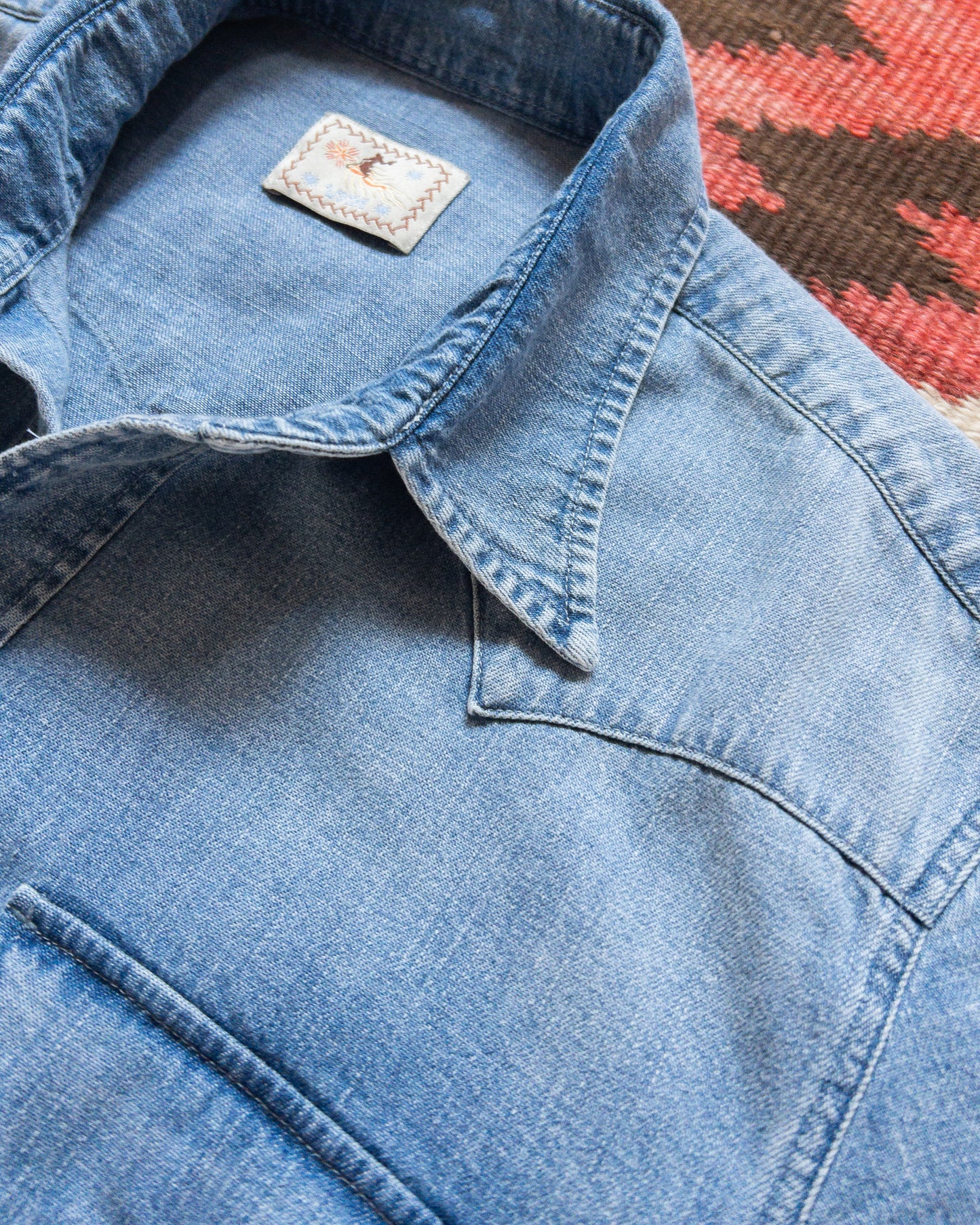 Denim Pearlsnap Shirt - Washed Indigo