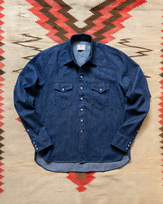 Denim Pearlsnap Shirt - Rinsed Indigo