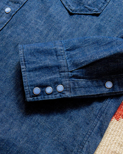 Denim Pearlsnap Shirt - Rinsed Indigo
