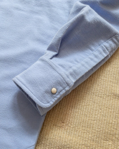 Moleskin Pearlsnap Shirt - Cornflower