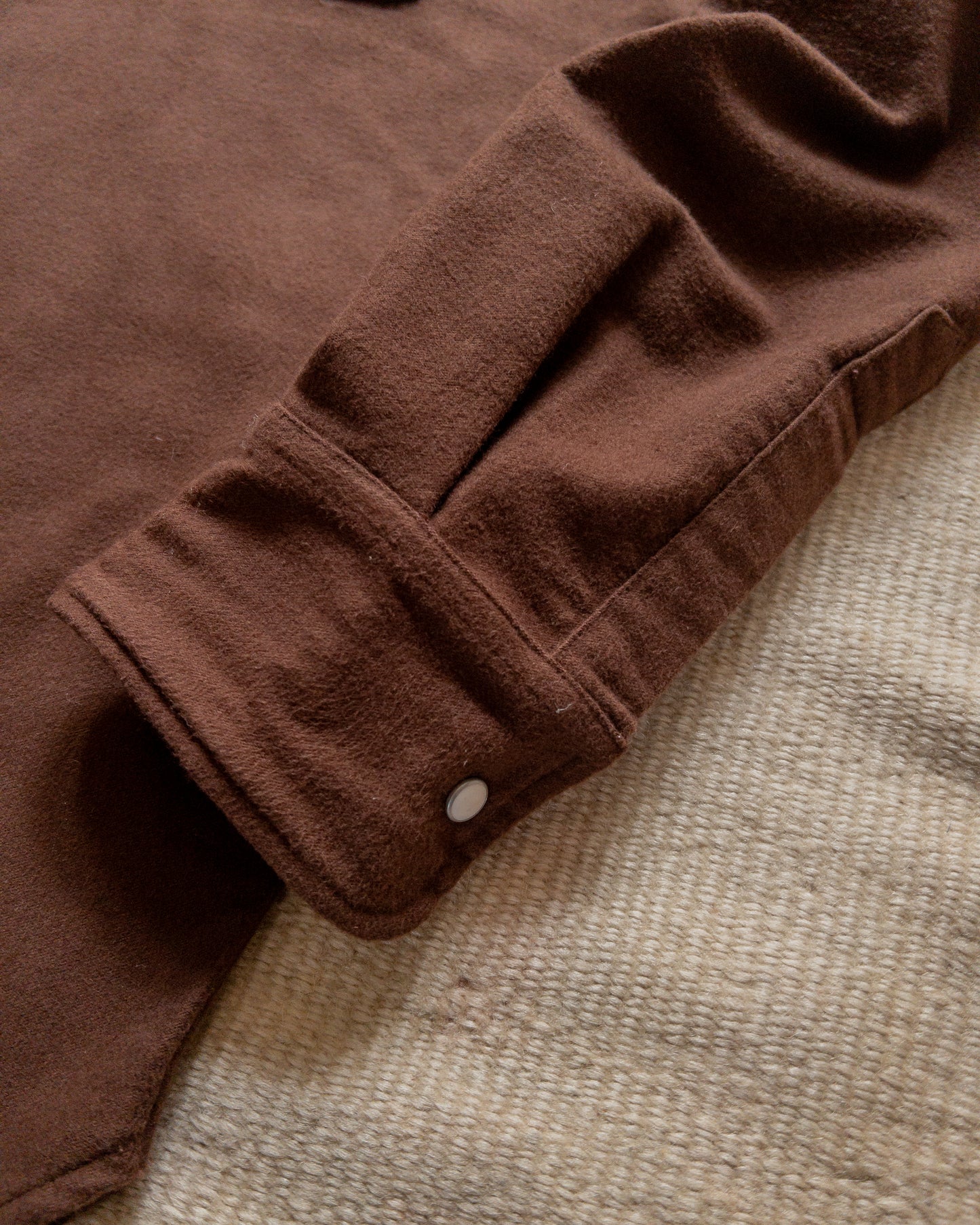 Moleskin Pearlsnap Shirt - Cocoa