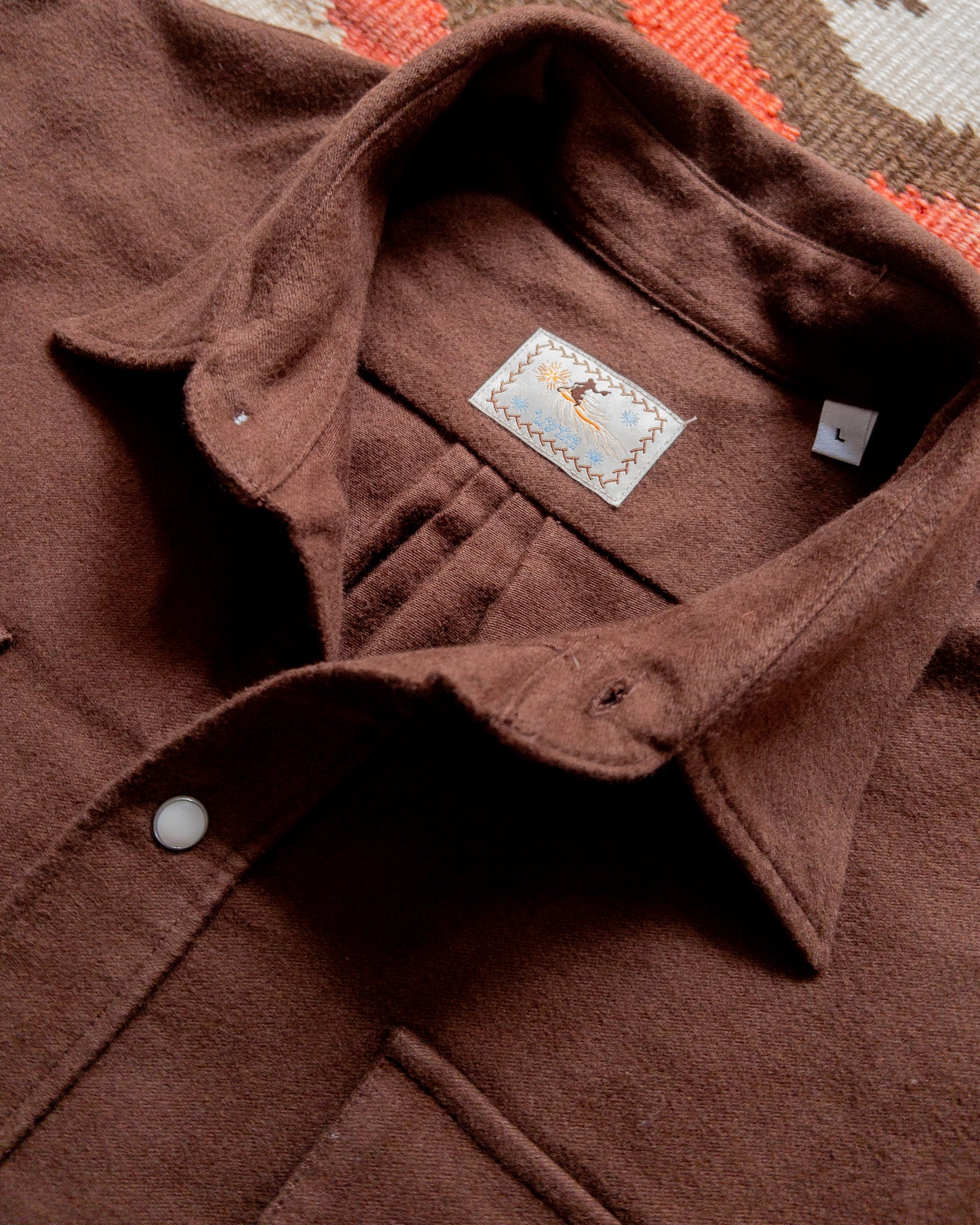 Moleskin Pearlsnap Shirt - Cocoa