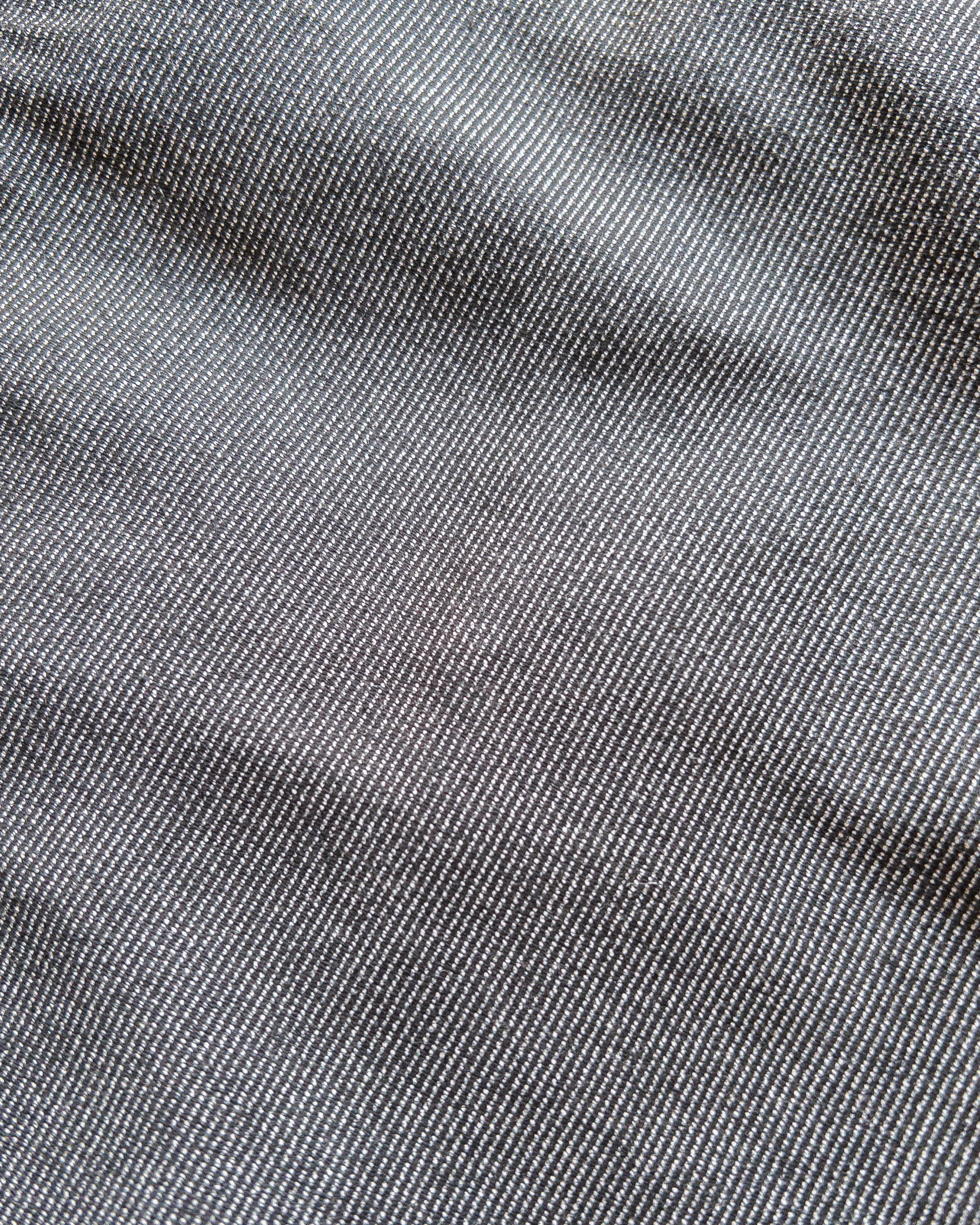 Japanese Wabash Stripe Moleskin Chinos - Charcoal Smoke