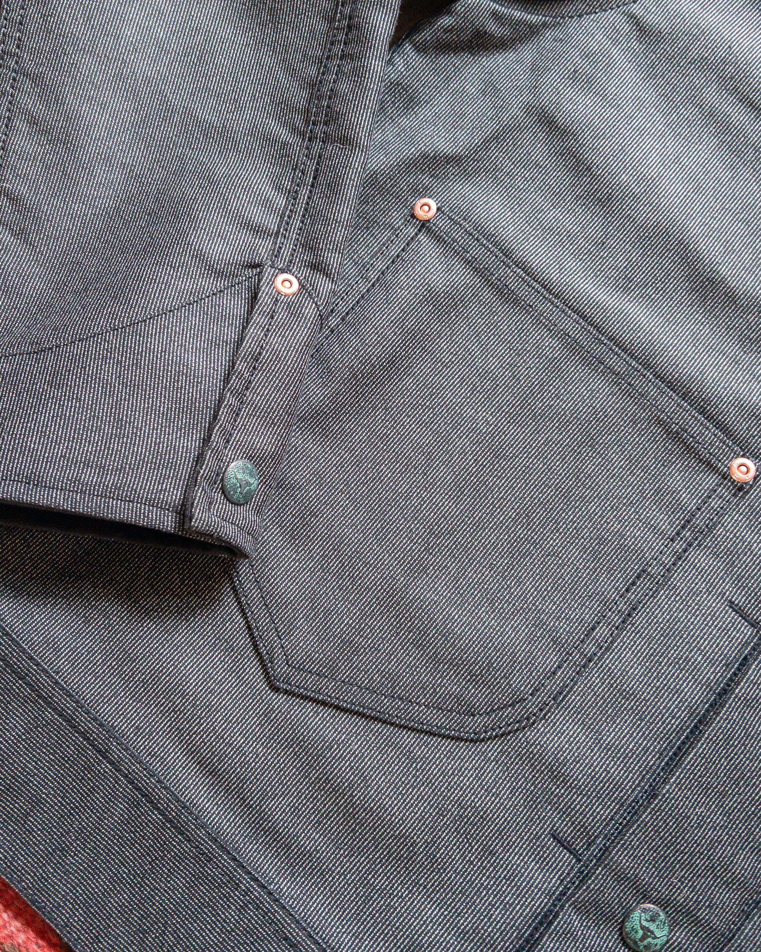 Japanese Wabash Stripe Moleskin Ranch Jacket - Charcoal Smoke – Wythe