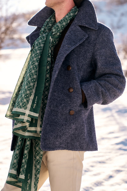 Shaker Dot Bandana Scarf - Evergreen