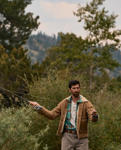 Suede Shearling Ranch Jacket - Oak