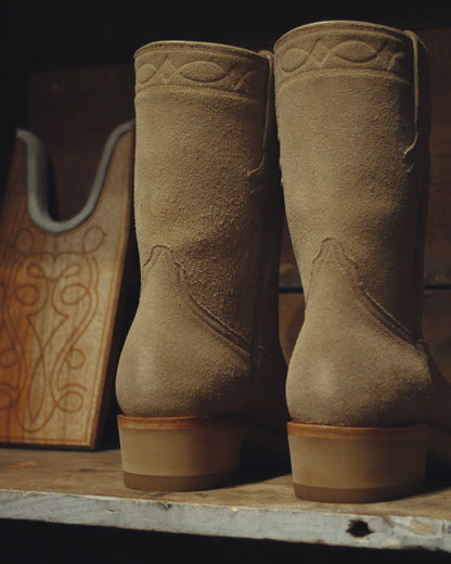 Sand Suede Roper Boots
