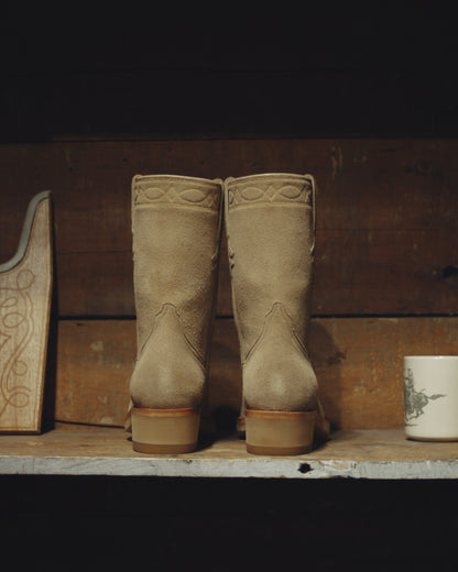 Sand Suede Roper Boots
