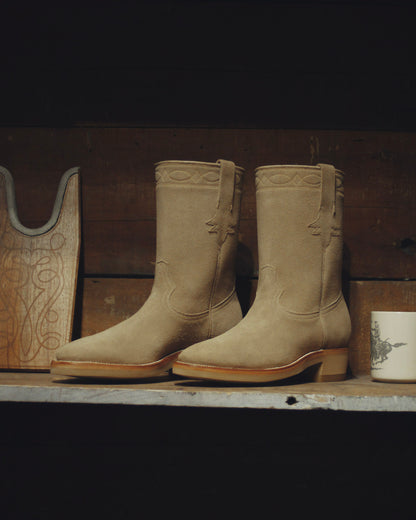 Sand Suede Roper Boots