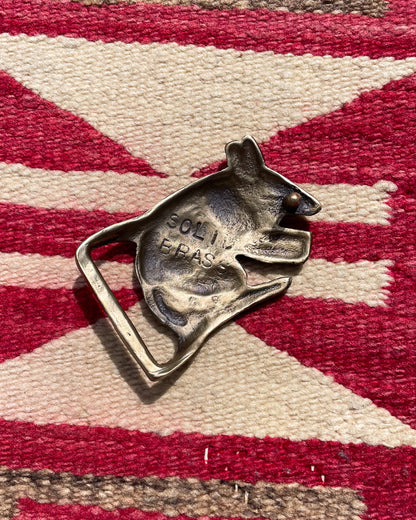 Solid Brass Armadillo Buckle