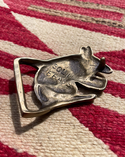 Solid Brass Armadillo Buckle