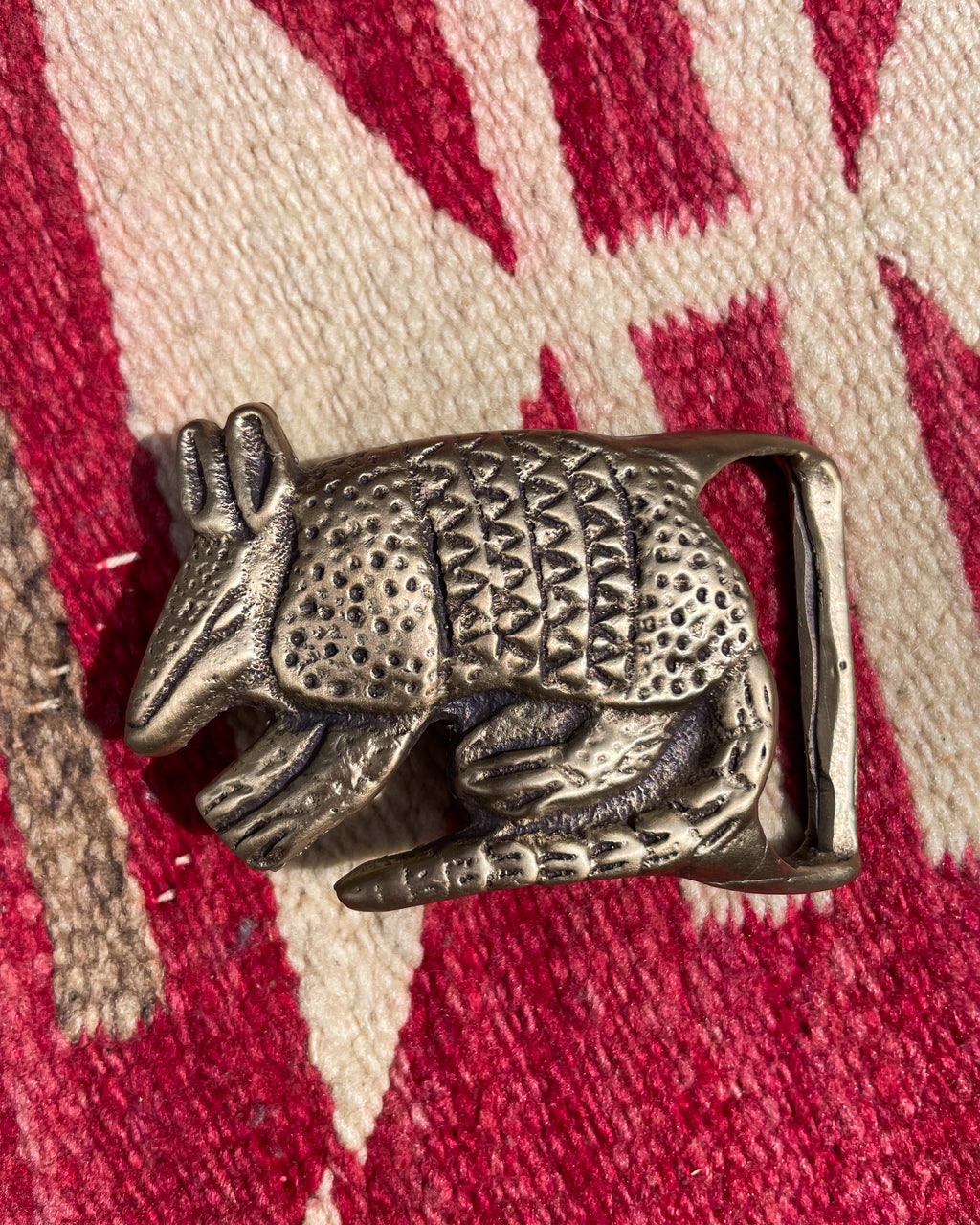 Solid Brass Armadillo Buckle
