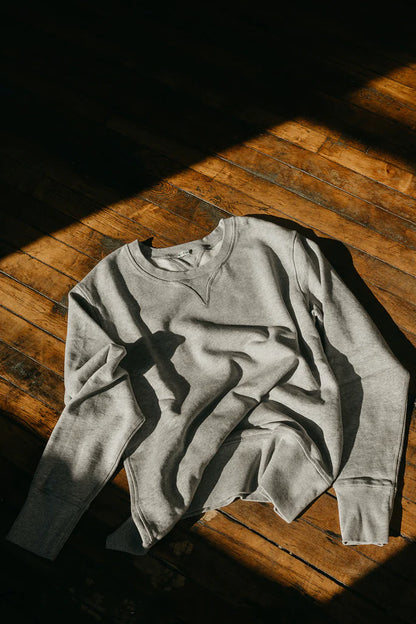 Vintage Fit Crewneck Sweatshirt - Heather Grey