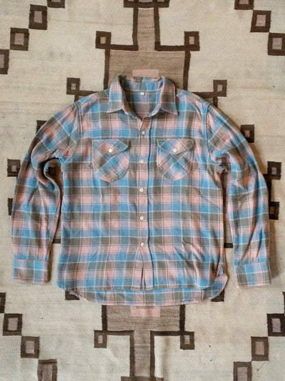 Washed Flannel Workshirt - Trout River Hearth Plaid