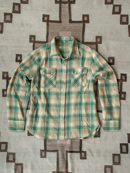 Washed Flannel Pearlsnap Shirt - San Luis Valley Hearth Plaid